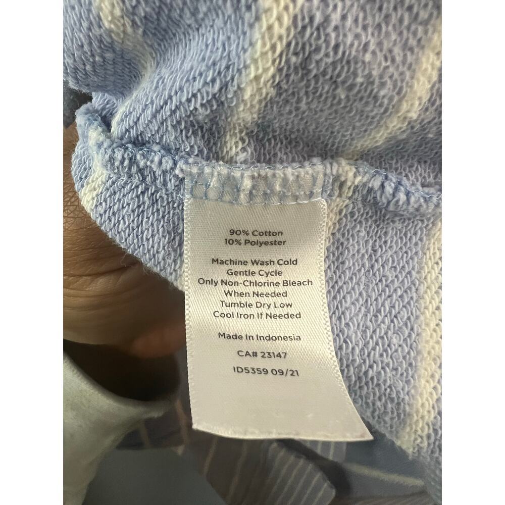 Talbots Womens Blue and White Striped Casual Top Size XL - Picture 2 of 4
